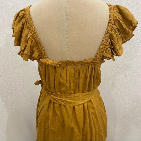 CLEOBELLA McKenzie Women's Mini Dress in Goldie Size Small - Picture 6 of 8